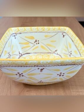 temptations bakeware presentable ovenware old world yellow Tara baking dish